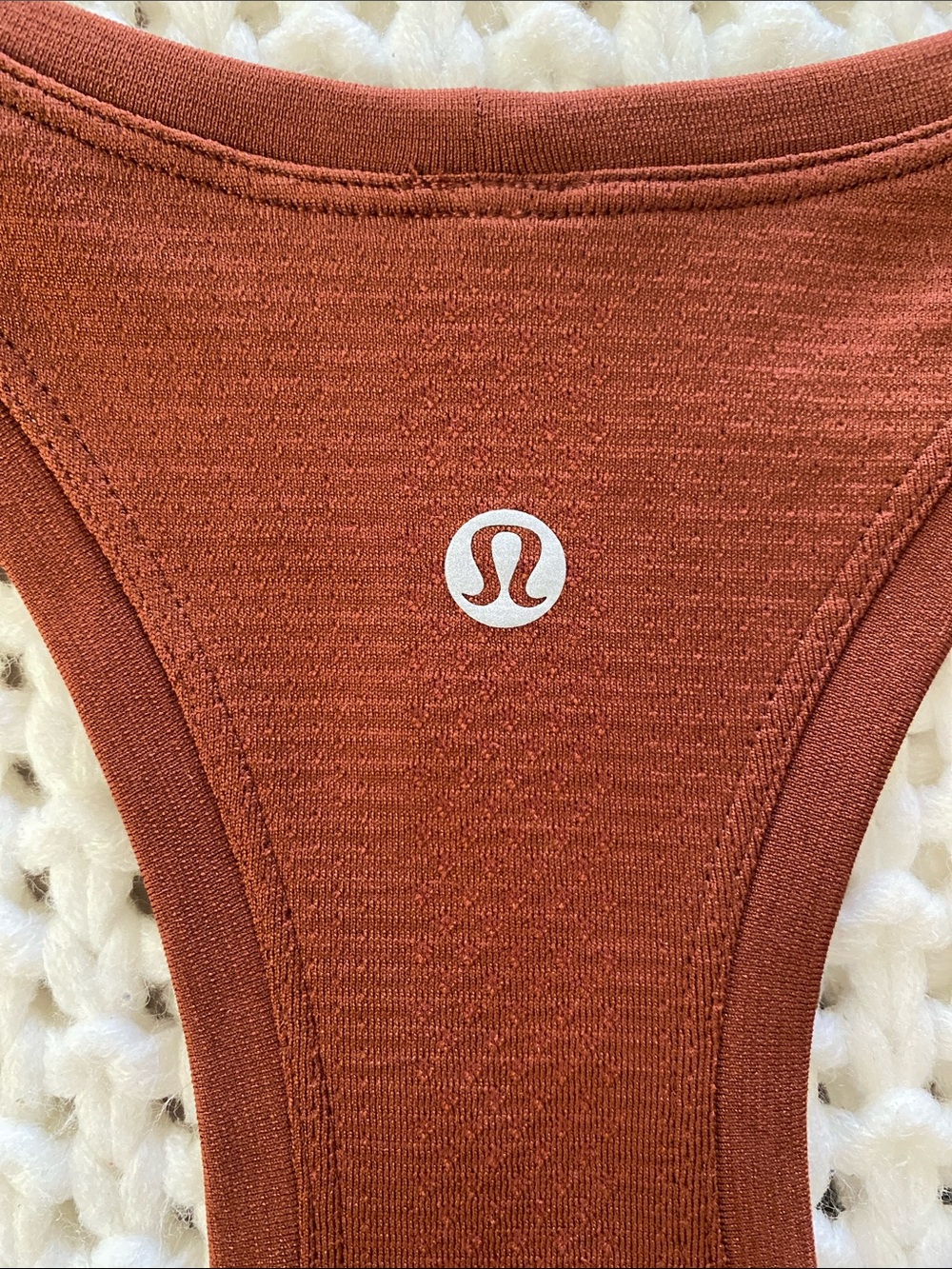 Women's Racerback Tank Top - Rust - Picture 5 of 7